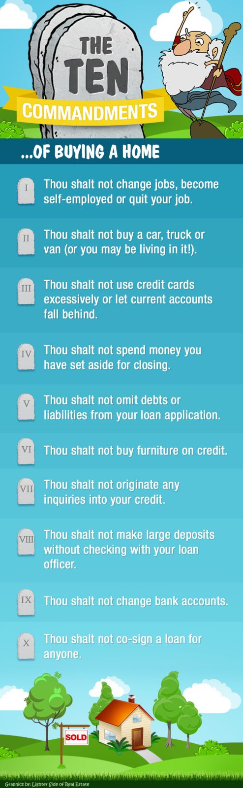 10 commandments of buying a home